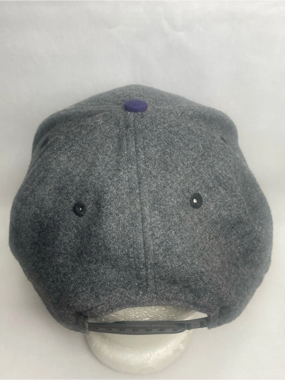 Miami Heat New Era 9Fifty Wool Hat Gray Purple Snapback Hardwood Classic NBA Cap